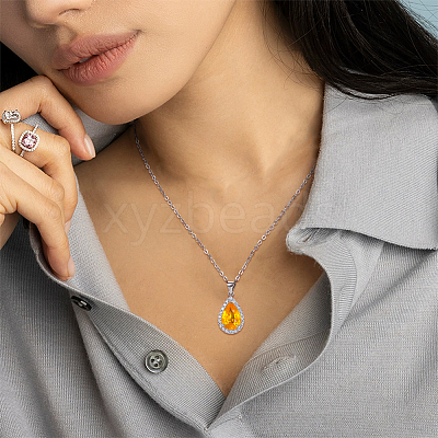 1Pc 925 Sterling Silver Micro Pave Clear Cubic Zirconia Pendant Cabochon Settings STER-BC0003-58-1