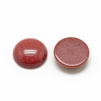 Synthetic Goldstone Cabochons G-R416-8mm-47-1
