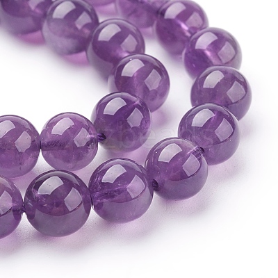 Natural Amethyst Beads Strands G-G099-8mm-2-1