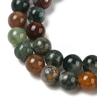 Natural Indian Agate Beads Strands G-A248-A01-01-1