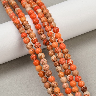 Dyed Natural Regalite/Imperial Jasper/Sea Sediment Jasper Beads Strands G-B124-C04-15-1