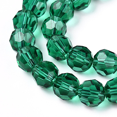 Transparent Glass Beads EGLA-A035-T8mm-D18-1