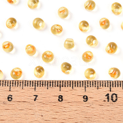 3/0 Baking Paint Glass Fringe Seed Beads SEED-A034-04B-1