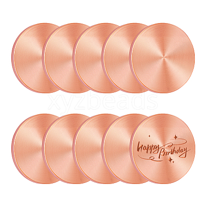 10Pcs Brass Sheets AJEW-PH0006-39-1