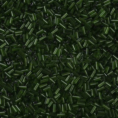Transparent Glass Bugle Beads SEED-N005-001-C05-1