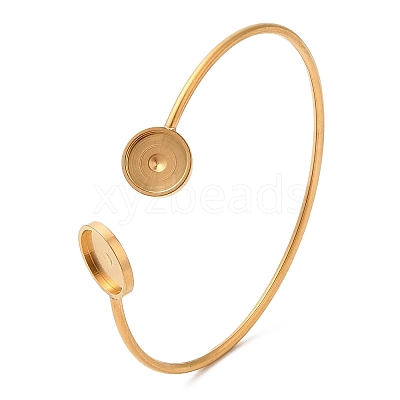Ion Plating(IP) 304 Stainless Steel Bangle Makings X-STAS-R123-01G-1