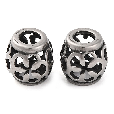 304 Stainless Steel European Beads STAS-H226-02AS-04-1