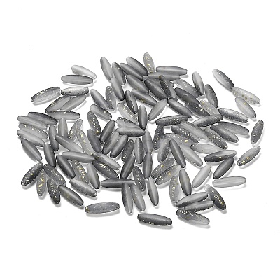 Frosted Glass Beads FGLA-L001-001G-1