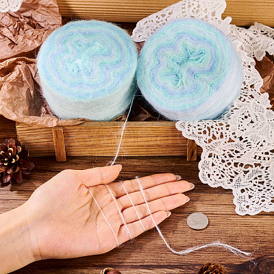 Segment Dyed Knitting Yarn LS-DIY-TAC0033-03H-1