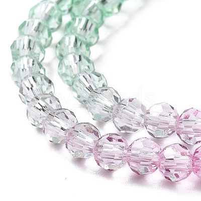 Transparent Glass Beads Strands X-GLAA-E036-07D-1