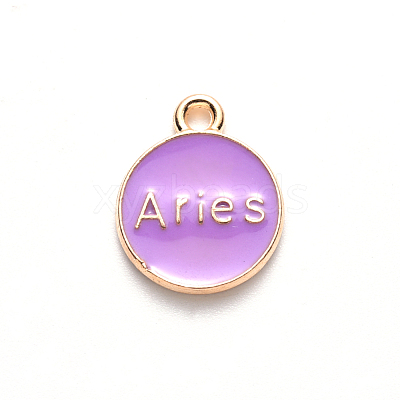 Alloy Enamel Pendants X-ENAM-S124-01A-01A-1