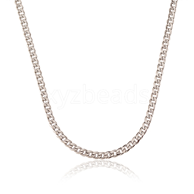 304 Stainless Steel Cuban Link Chains CHS-CJ0001-28P-1