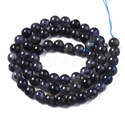 Natural Iolite/Cordierite/Dichroite Beads Strands G-S376-005A-1