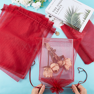 30pcs Large Organza Pouches Portable Shoes Bag Travel Storage Drawstring Bags OP-SP0001-03B-04-1
