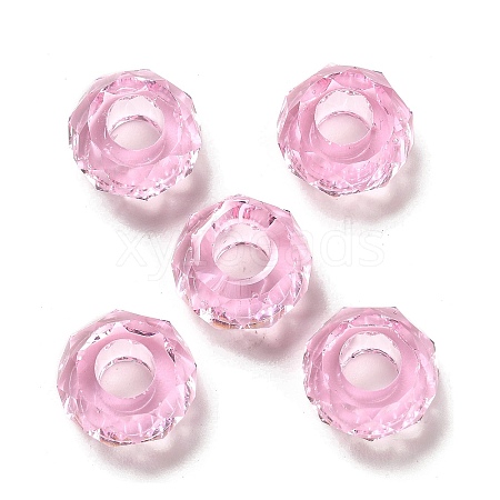 Transparent Resin European Beads RESI-B020-05E-1