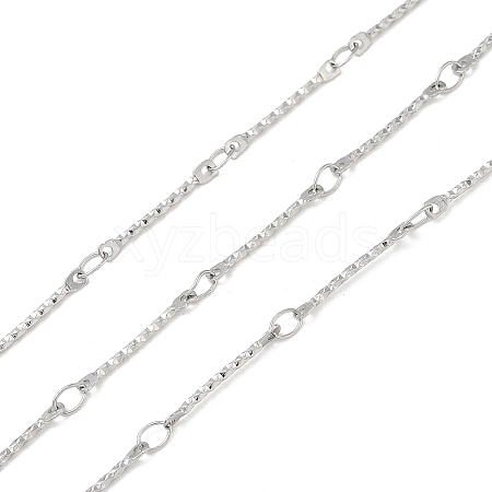 Rack Plating 304 Stainless Steel Bar Link Chain CHS-N009-05P-1