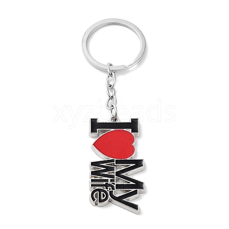 Alloy Enamel Keychains KEYC-P020-A03-1