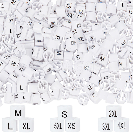 234Pcs 9 Style XS~5XL Plastic Clothing Trouser Size Markers KY-CP0001-10-1