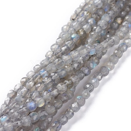 Natural Labradorite Beads Strands G-A026-B03-4mm-1