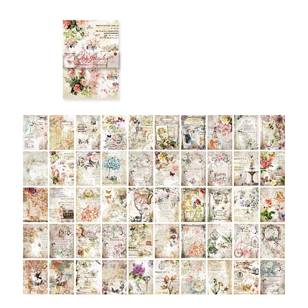 100Pcs Retro Scrapbook Paper PW-WG75AA5-01-1