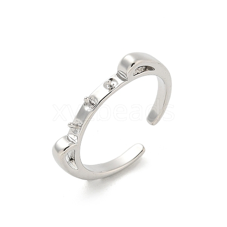 Brass Cup Peg Open Cuff Ring Settings LS-KK-G518-06P-01-1