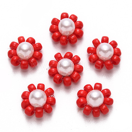 Glass Seed Beads Charms FIND-R086-05I-1