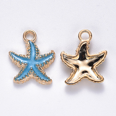 Alloy Enamel Pendants ENAM-S121-023C-1