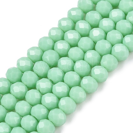 Opaque Solid Color Imitation Jade Glass Beads Strands LS-EGLA-A044-P4mm-D14-1