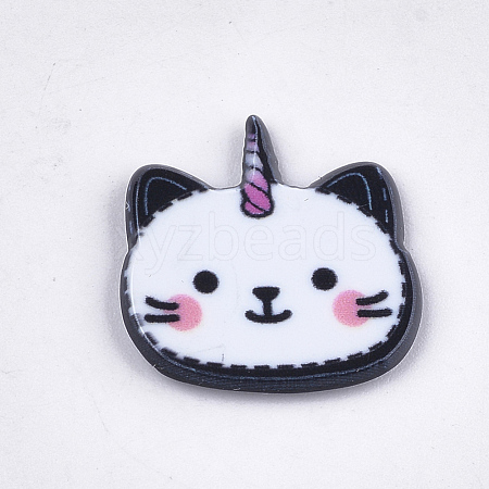 Plastic Kitten Cabochons KY-T010-08-1