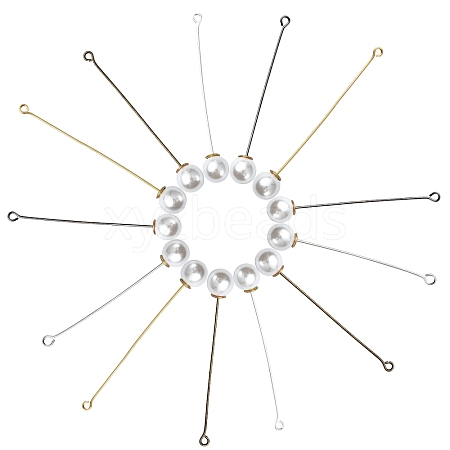 60Pcs 6 Styles Brass Eye Pin FIND-YW0009-96-1
