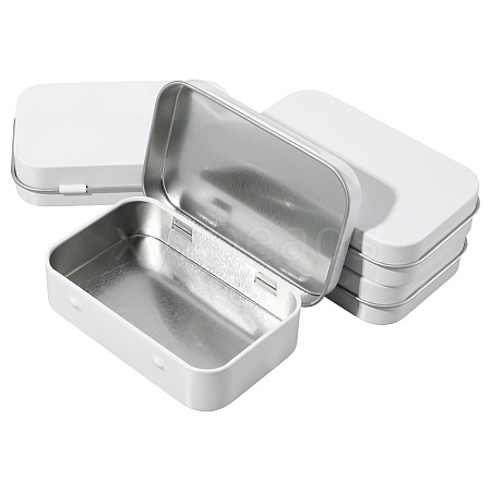 4Pcs Iron Jewelry Storage Boxes with Hinged Lid CON-SP0001-20D-1