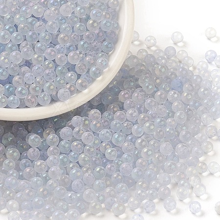 Luminous Transparent Glass Seed Round Beads GLAA-F124-D08-B-1