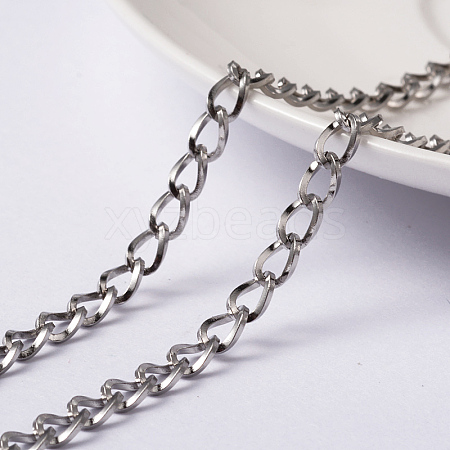 304 Stainless Steel Twisted Chain Curb Chains CHS-H007-68P-1