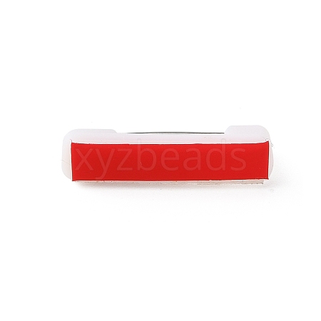 Plastic Adhesive Back Bar Pins with Platinum Iron Pins LS-KY-D025-01A-01-1