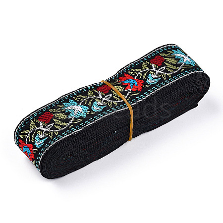 5M Ethnic Style Polycotton Embroidery Ribbon PW-WG33130-15-1