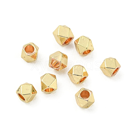 Rack Plating Brass Spacer Beads FIND-T071-03G-B01-RS-1