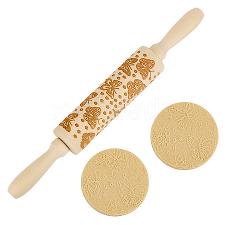 Wood Rolling Pin AJEW-WH0819-008B-1
