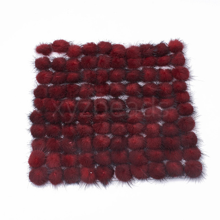 Faux Mink Fur Ball Decoration FIND-S267-2.5cm-06-1