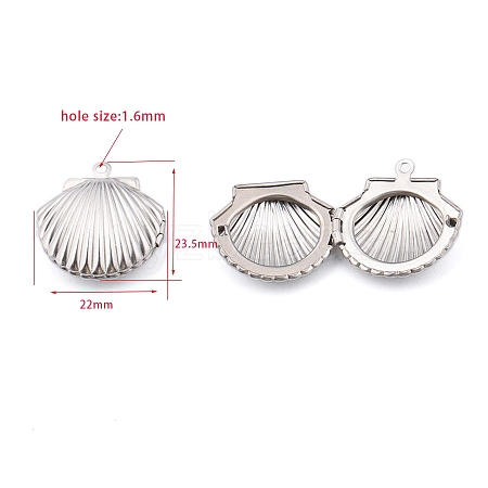 Stainless Steel Locket Pendants PW-WG6FFAD-01-1