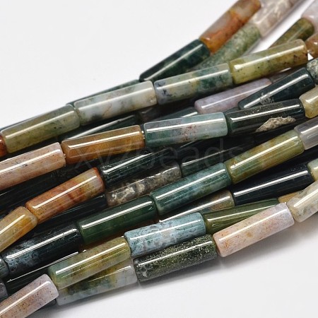 Column Natural Indian Agate Bead Strands X-G-M258-04-1