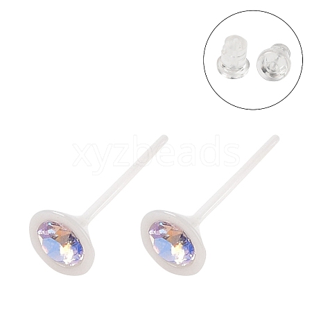 Hypoallergenic Bioceramics Zirconia Ceramic Stud Earrings EJEW-C111-04B-1