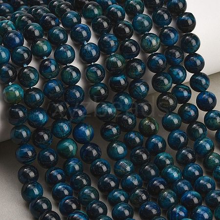 Grade AB Natural Tiger Eye Beads Strands G-F591-18-8mm-02-1