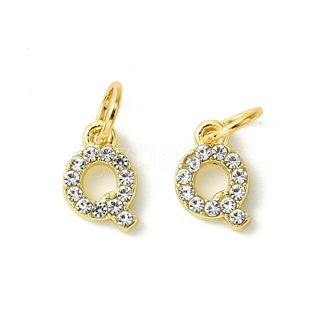 Rack Plating Alloy Rhinestone Pendants PALLOY-S187-01Q-1