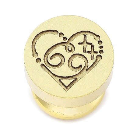 Constellation Golden Tone Wax Seal Brass Stamp Heads LS-STAM-P002-02G-04-1