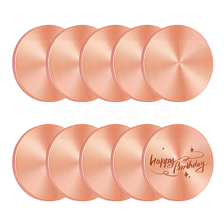 10Pcs Brass Sheets AJEW-PH0006-39-1