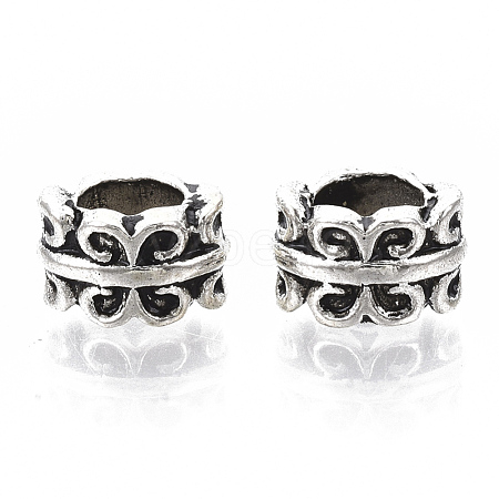 Tibetan Style Alloy Beads TIBE-R317-072AS-LF-1