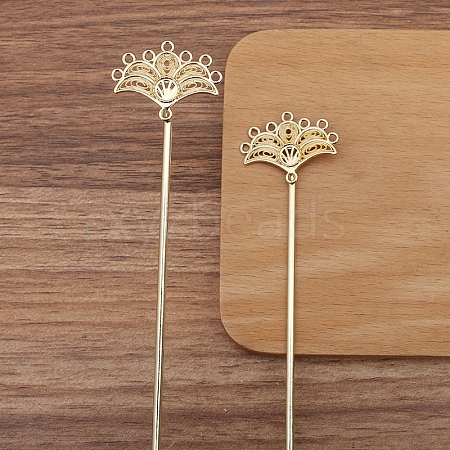 Alloy Hair Stick Findings for Women PW-WGF68B0-04-1