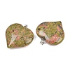 Natural Unakite Pendants GG-K002-04S-2