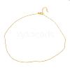 Gold Plated Tin Alloy Snake Chain Fine Necklaces NJEW-BB10181-18-2