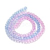 Transparent Painted Glass Beads Strands LS-DGLA-A034-T3mm-A08-5